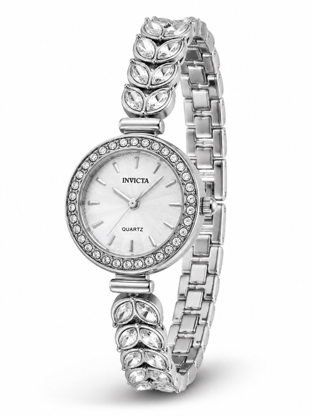 Invicta Women's Angel Watch Silver Crystal-Accent Bracelet